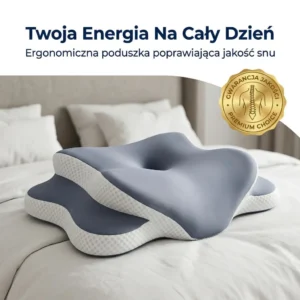 Poduszka ergonomiczna ErgoSen Solid ze stabilnej gęstej pianki.